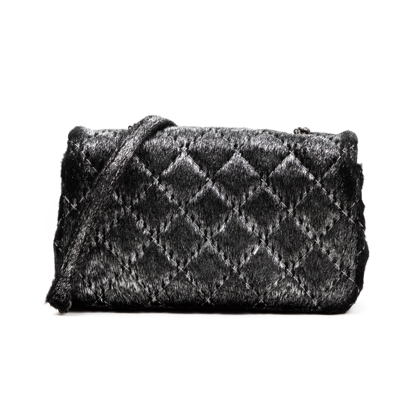 Chanel Timeless Mini in Black/Grey Hary leather with patina - Picture 4 of 8